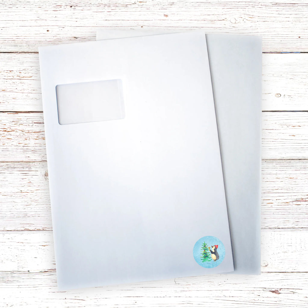 Rund Aufkleber Pinguin Weihnachtsbaum Aufkleber, Kinder, Etikett, Sticker, rund, Winter, Weihnachten, Weihnachtsdeko, Nikolaus, Advent, Heiligabend, Wintermotiv, Pinguin