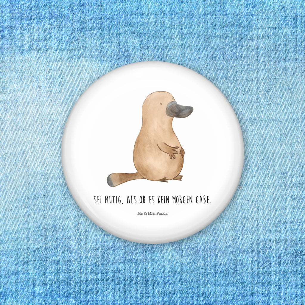 Button platypus courage 50mm Button, Pin, Button, Lapel Pin, Seafood, aquatic animals, ocean, sea, fish, shells, corals, reef, whale, narwhal, sea urchin, lobster, platypus, turtle, manatee, crocodile, orca, shrimp, gifts for seafood lovers, water world, underwater animals, underwater world, vacation, deep sea, seafood fans, gift ideas, seafood decoration, seafood posters, training, brave, wisdom, world trip, Platypus, new beginning, Raodtrip, office, courage, work, motivation, new start
