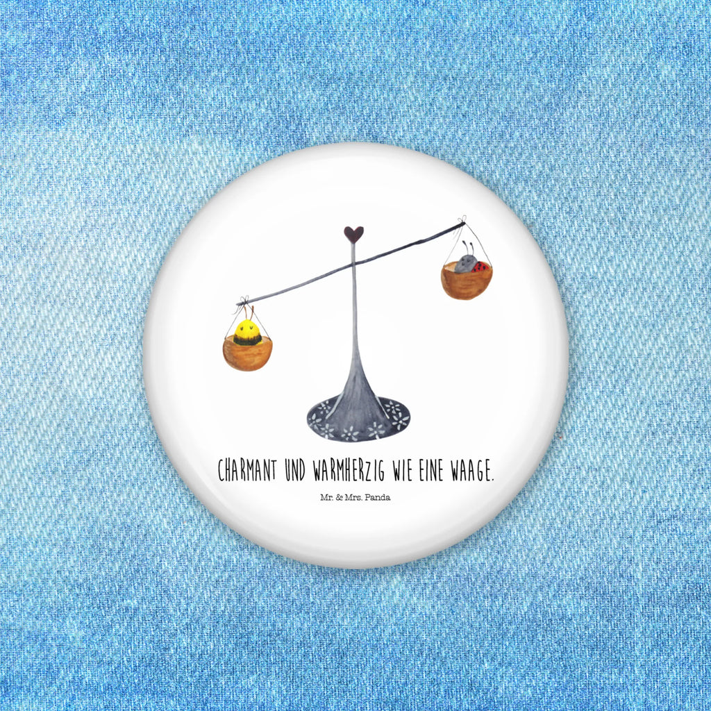 Button Star sign Scale 50mm Button, Lapel Pin, Button, Pin, constellations, birthdays, astrology, zodiac, date of birth, month of birth, bee, birthday October, balance, Libra, Libra zodiac sign, ladybird, Libra gift, gift October, bumble bee, gift September, birthday September