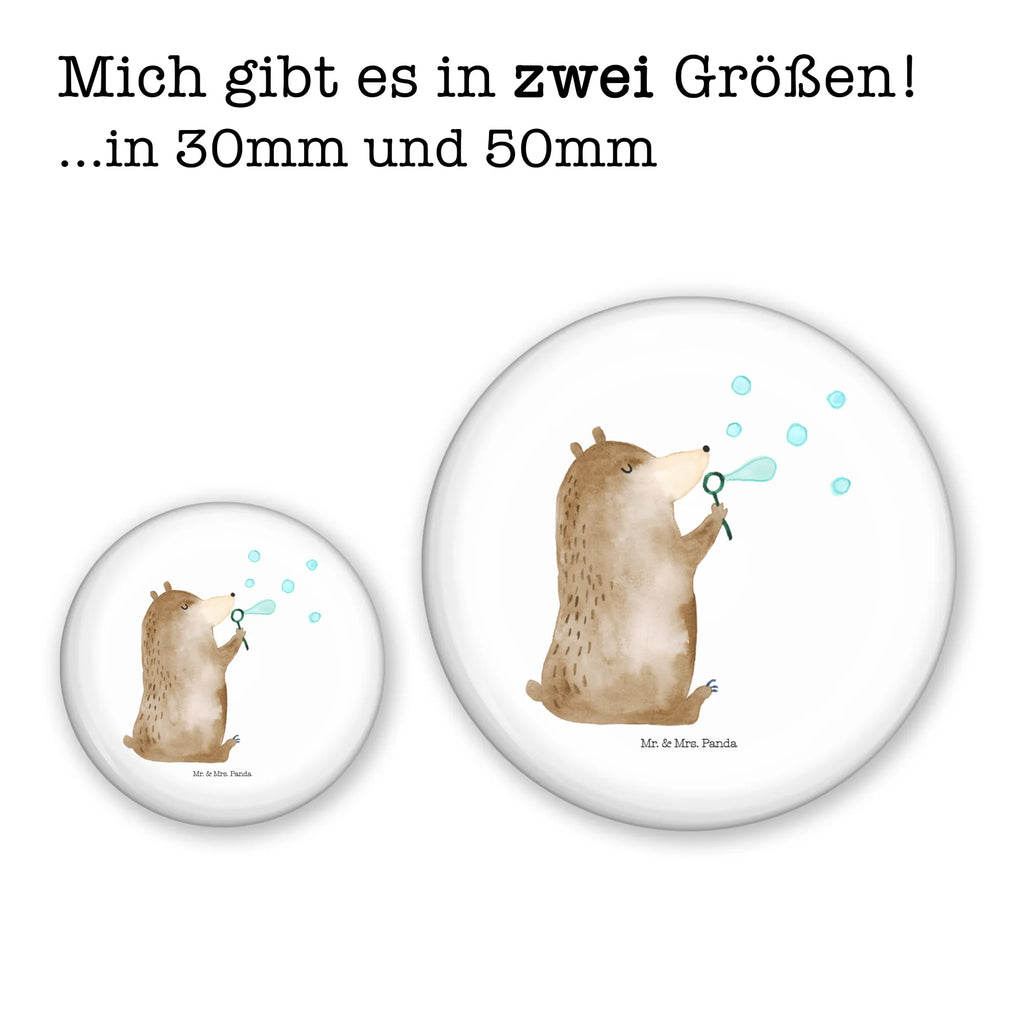 Button bear soap bubbles Pin, Button, Lapel Pin, 50mm Button, bear, teddy, teddy bear, cuddly toy, Soap Bubbles Bear Funny Being Happy Sad Happy