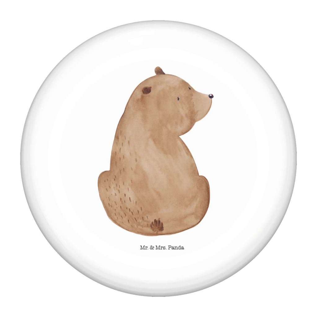 Button bear shoulder look 50mm Button, Button, Lapel Pin, Pin, bear, teddy, teddy bear, cuddly toy, wisdom, world view, self-esteem, bear love, bears, motivation