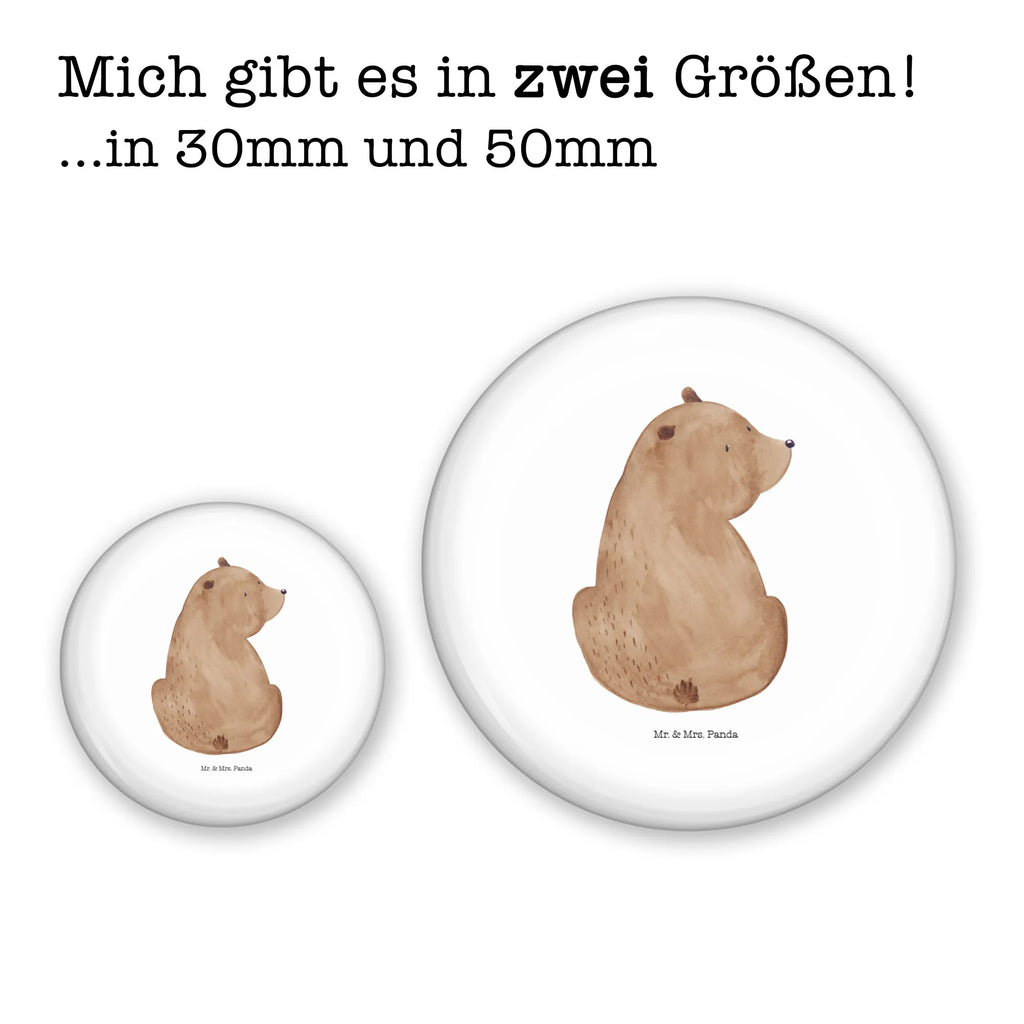 Button bear shoulder look 50mm Button, Button, Lapel Pin, Pin, bear, teddy, teddy bear, cuddly toy, wisdom, world view, self-esteem, bear love, bears, motivation