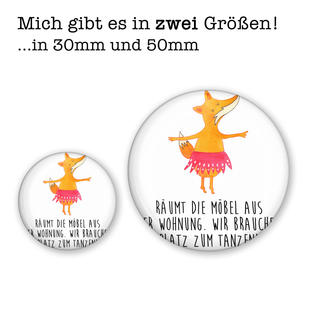 Button Fuchs Ballerina 50mm Button, Button, Pin, Anstecknadel, Fuchs, Fuchs Spruch, Füchse, Füchsin, Ballerina, Ballett, Tänzerin, Tanzen, Party, Einladung, Geburtstag