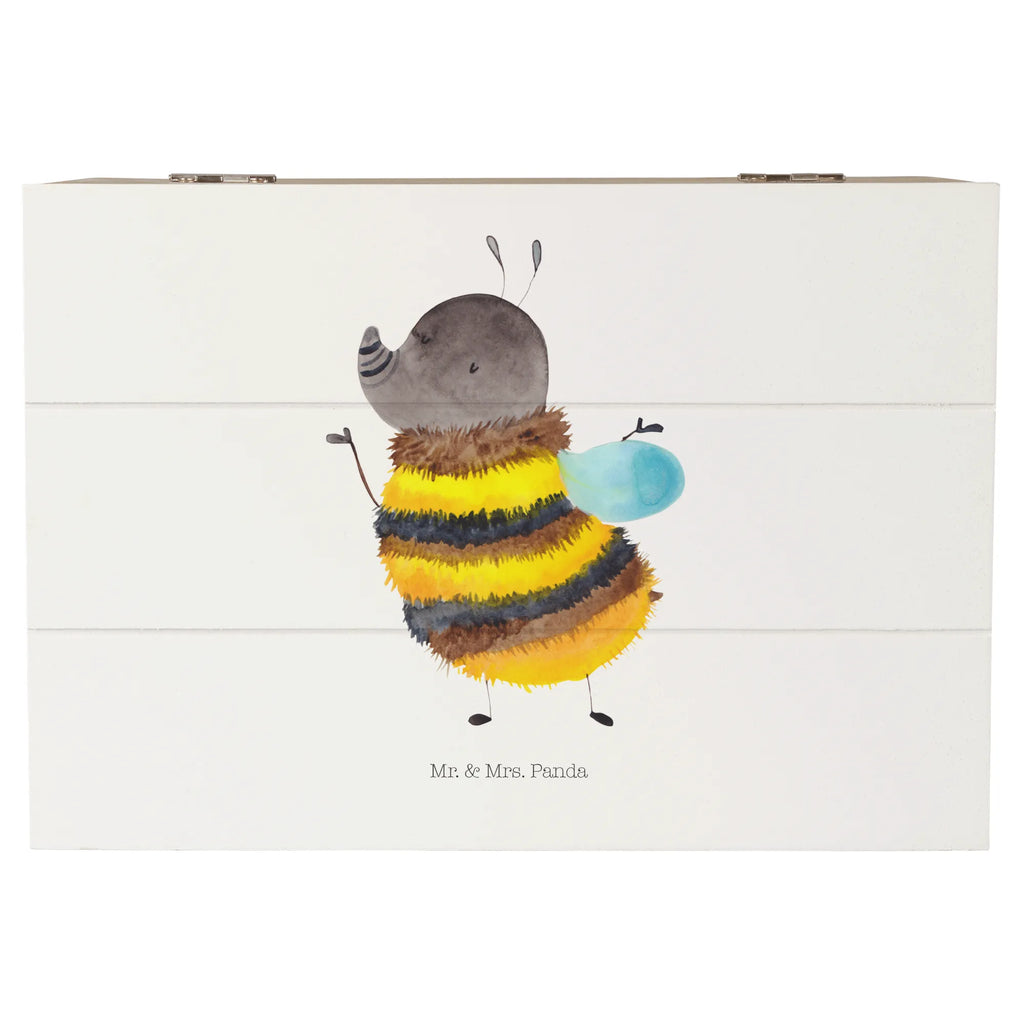 Wooden chest bumblebee fluffy Erinnerungsbox, Dekokiste, Erinnerungskiste, Kiste, Holzkiste, Geschenkbox, Schatzkiste, Schatulle, Truhe, Geschenkdose, XXL, Aufbewahrungsbox, Tiermotive, Gute Laune, lustige Sprüche, Tiere, Flauschig, Hummel, Natur, Biene, Blume