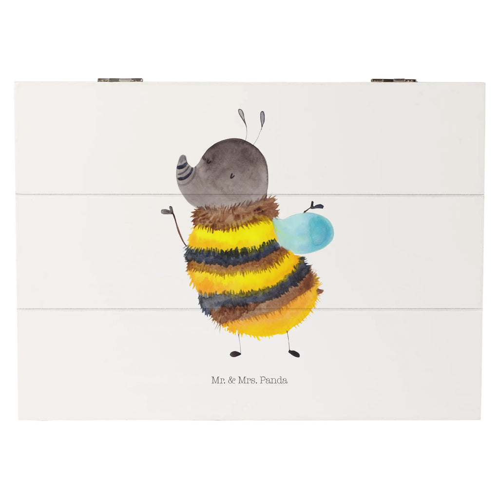 Wooden chest bumblebee fluffy Erinnerungsbox, Dekokiste, Erinnerungskiste, Kiste, Holzkiste, Geschenkbox, Schatzkiste, Schatulle, Truhe, Geschenkdose, XXL, Aufbewahrungsbox, Tiermotive, Gute Laune, lustige Sprüche, Tiere, Flauschig, Hummel, Natur, Biene, Blume