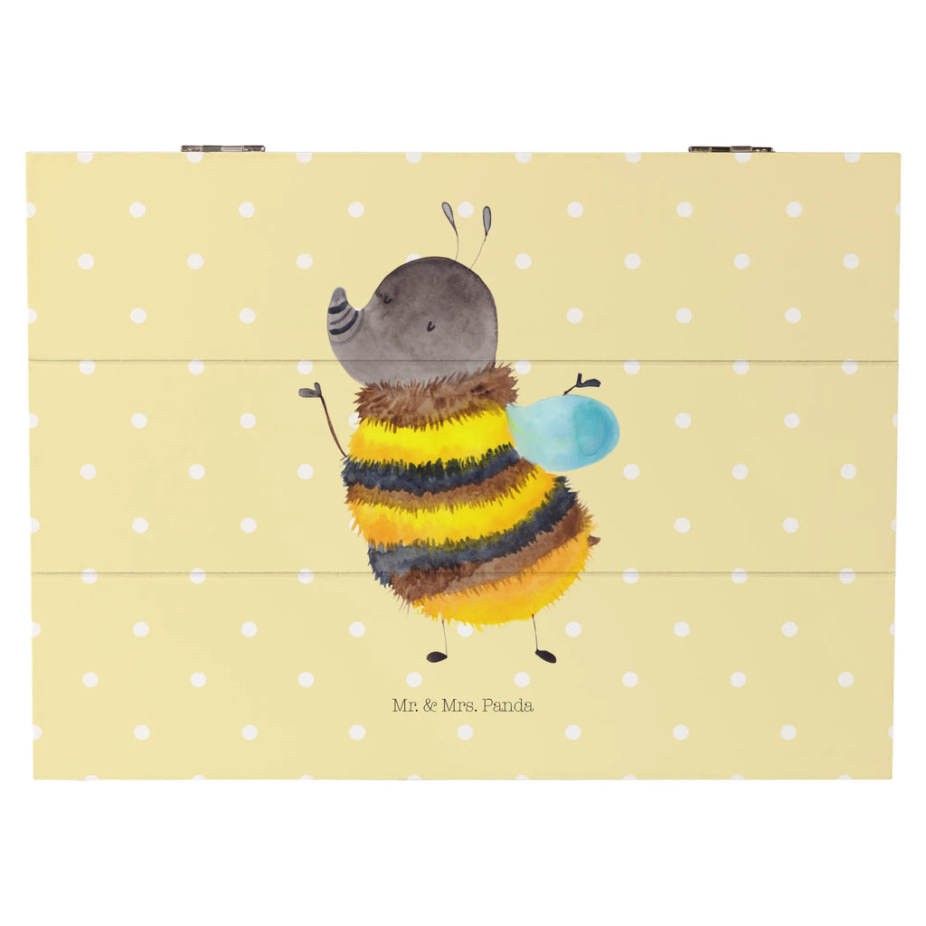 Wooden chest bumblebee fluffy Erinnerungsbox, Dekokiste, Erinnerungskiste, Kiste, Holzkiste, Geschenkbox, Schatzkiste, Schatulle, Truhe, Geschenkdose, XXL, Aufbewahrungsbox, Tiermotive, Gute Laune, lustige Sprüche, Tiere, Flauschig, Hummel, Natur, Biene, Blume