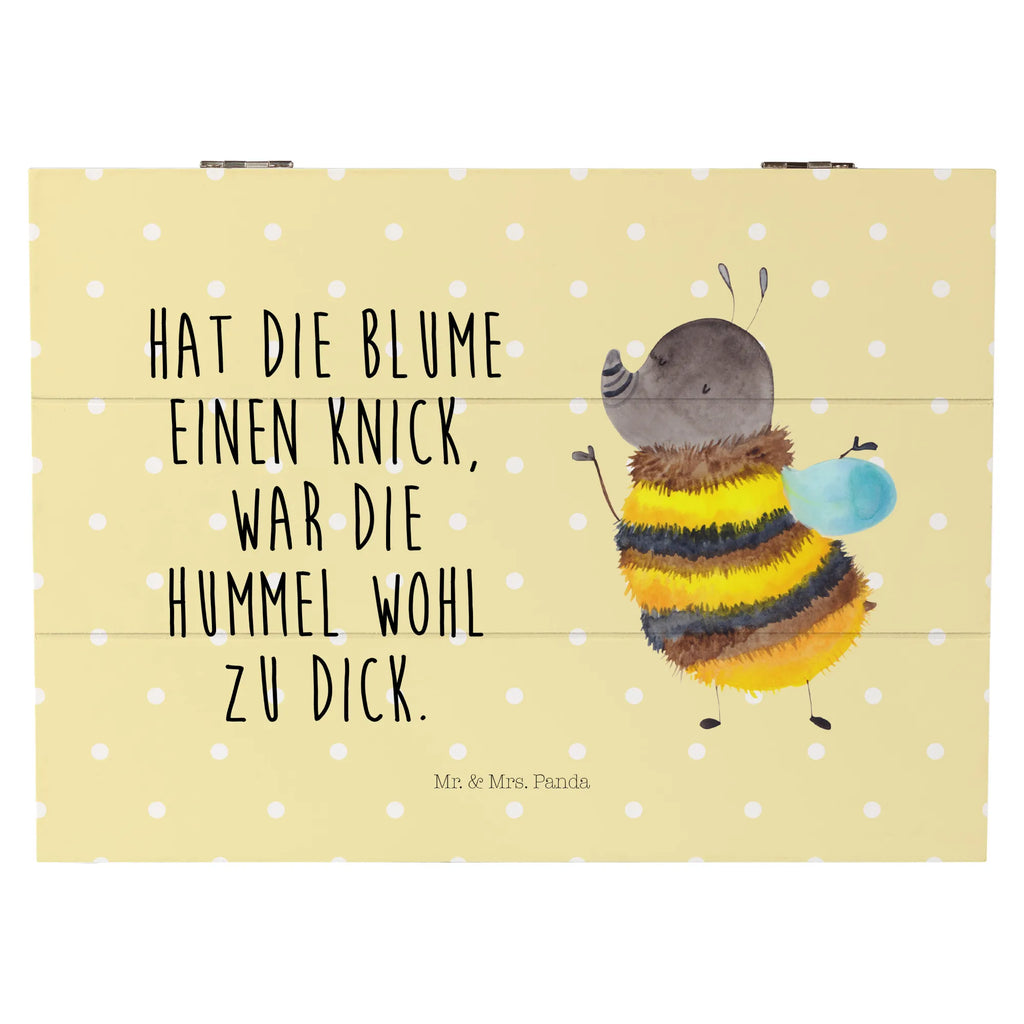 Wooden chest bumblebee fluffy Erinnerungsbox, Dekokiste, Erinnerungskiste, Kiste, Holzkiste, Geschenkbox, Schatzkiste, Schatulle, Truhe, Geschenkdose, XXL, Aufbewahrungsbox, Tiermotive, Gute Laune, lustige Sprüche, Tiere, Flauschig, Hummel, Natur, Biene, Blume