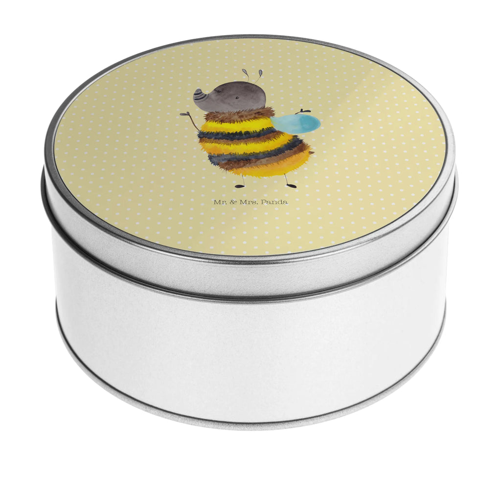 okrągła puszka z blachy trzmiel puszysty Motywy zwierzęce, dobra energia, zabawne powiedzonka, zwierzęta