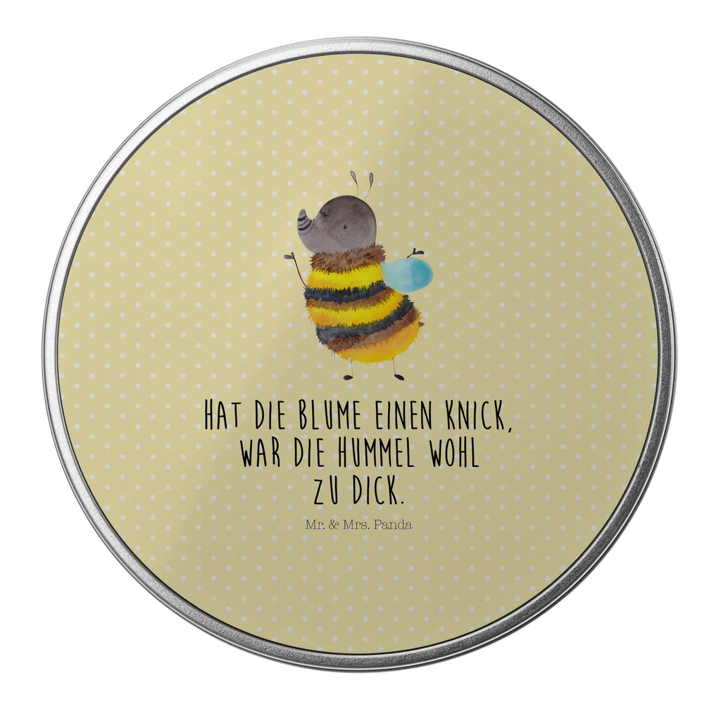 okrągła puszka z blachy trzmiel puszysty Motywy zwierzęce, dobra energia, zabawne powiedzonka, zwierzęta