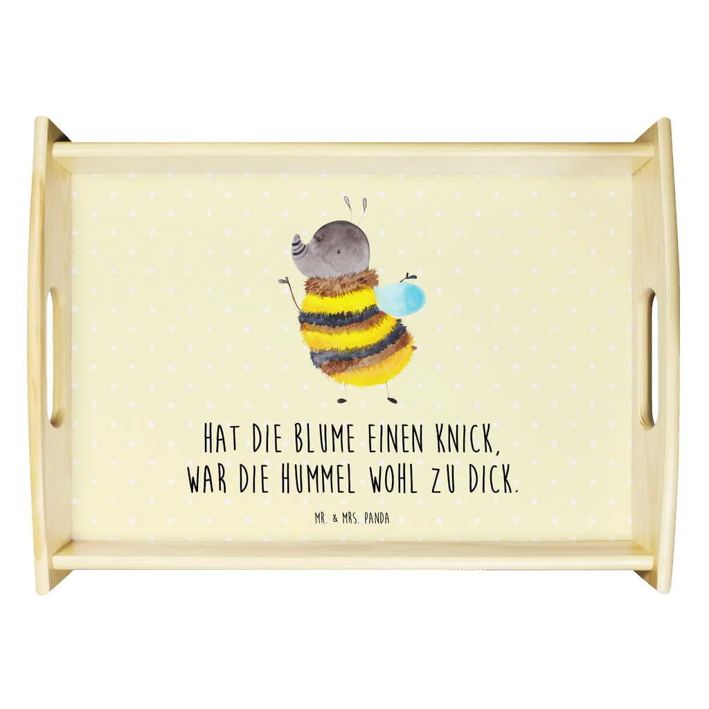 Serviertablett Hummel flauschig Frühstückstablett, Küchentablett, Serviertablett, Tablett, Dekotablett, Holztablett, Tiermotive, Gute Laune, lustige Sprüche, Tiere, Biene, Hummel, Natur, Blume, Flauschig