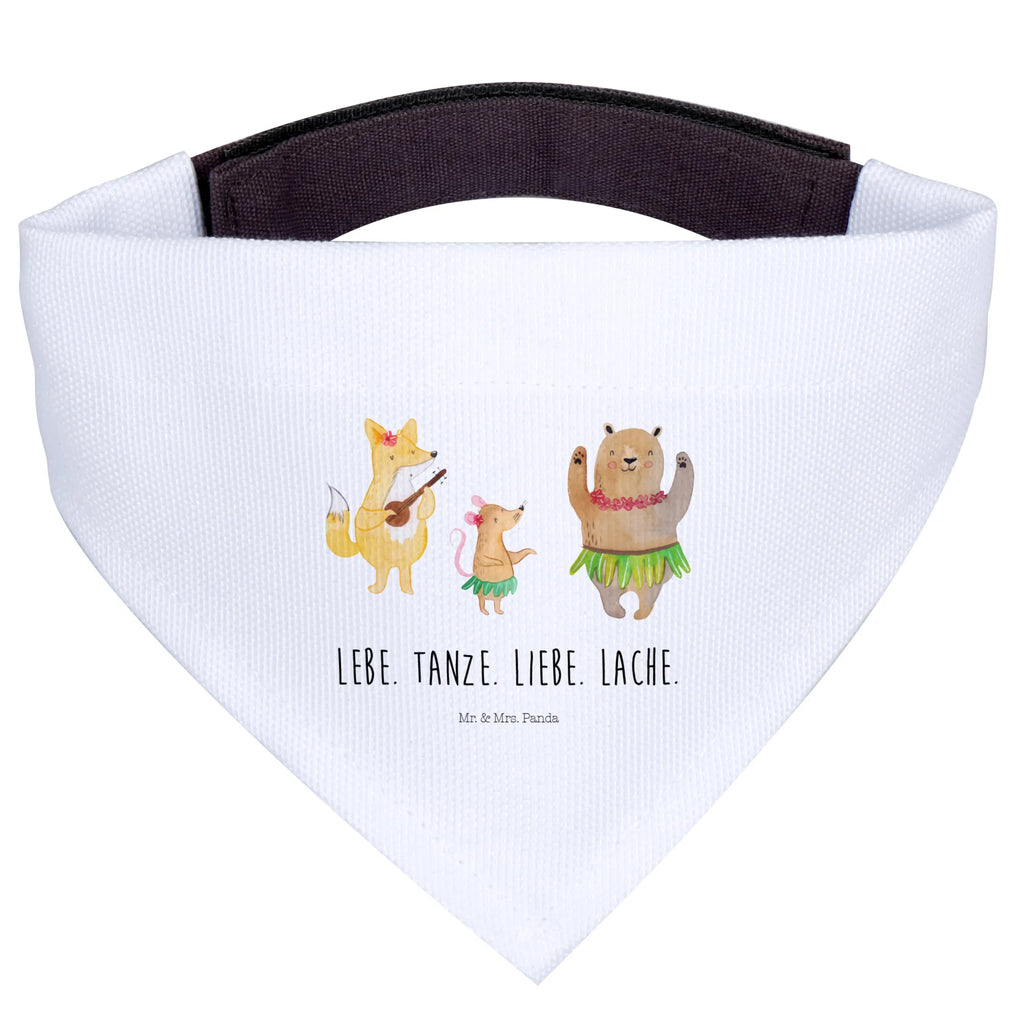 Hundehalstuch Waldtiere Aloha Mittel, Tuch, Hundehalstuch, Mittelgroße Hunde, Hunde, Halstuch, Lustige Sprüche, Tiere, Tiermotive, Gute Laune, Leben, Wald, Lachen, Musik, Tanzen, Hase, Bär, Igel, Aloha, Waldtiere