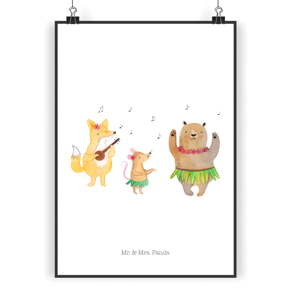 Poster forest animals Aloha Wandposter, grafikposter, Wanddekoration, Posterdruck, wandkunst, Designposter, Wandbild, Wanddeko Bild, kunstdruck poster, Poster, kunstposter, kunst für die wand, Deko Bild, Plakat, wanddeko, Bild, Wandschmuck, drucke, Kunstdruck, Mr. & Mrs. Panda Poster, Bild für Wand, wanddruck, Gute Laune, Tiermotive, Tiere, Lustige Sprüche, Lachen, Leben, Waldtiere, Tanzen, Aloha, Igel, Bär, Wald, Hase, Musik
