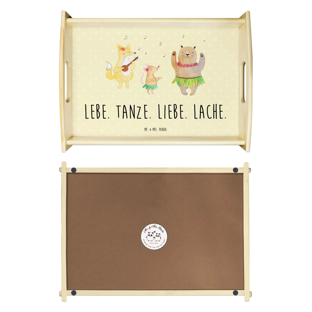 Serving tray forest animals Aloha breakfast tray, tray, kitchen tray, wooden tray, serving tray, small animals, cute, funny, cute animal motives, hand drawn, small world, funny sayings, good mood, happy, gifts, gift ideas, special gifts, animal lover, card, aloha, dancing, music, bear, laughter, hedgehog, life, forest, rabbit, forest animals