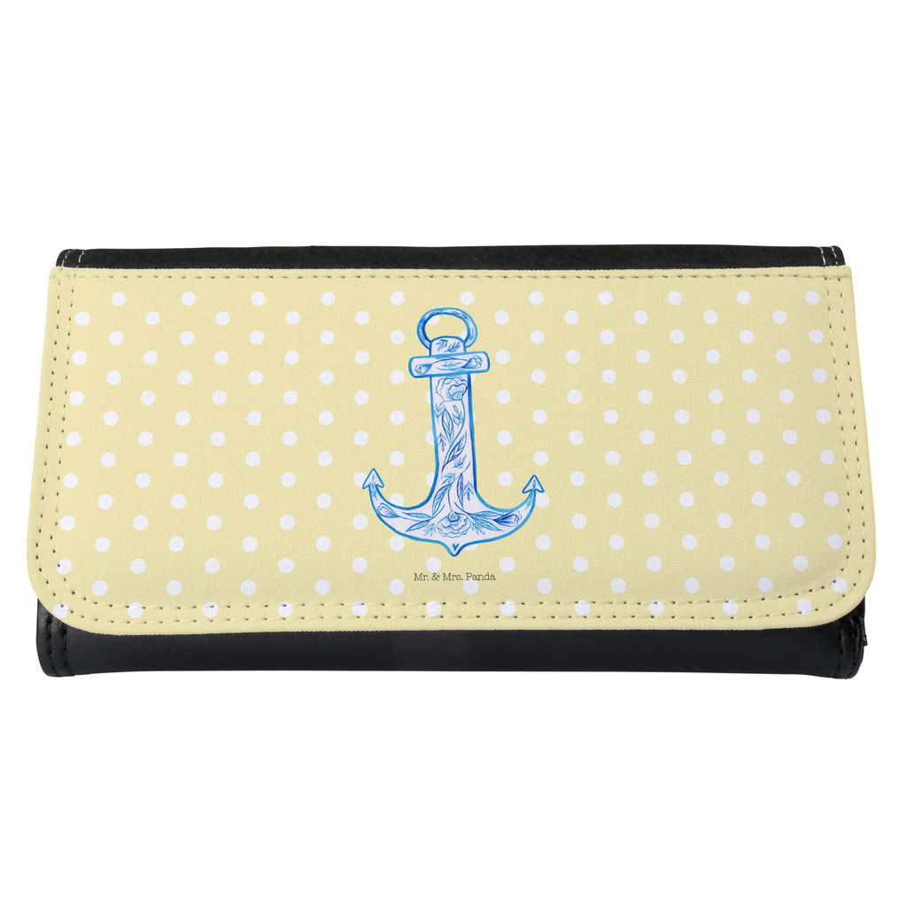 Ladies purse anchor Blue Large, Wallet, XXL, Wallets, Ladies, Purse, small animals, cute, funny, cute animal motives, hand drawn, small world, funny sayings, good mood, happy, gifts, gift ideas, special gifts, animal lover, card