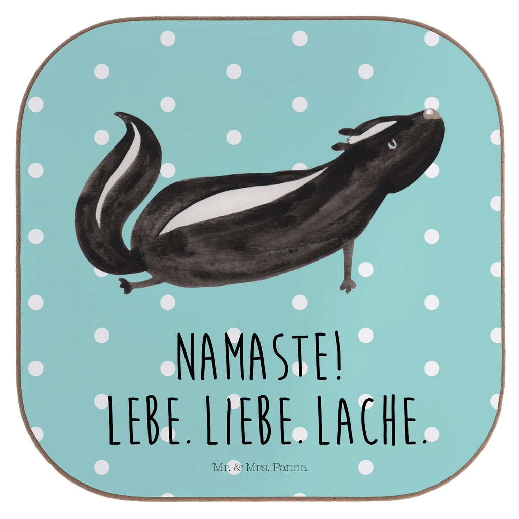 Podkładka skunks Joga Untersetzer für Gläser, Untersetzer Gläser, Korkuntersetzer, Bierdeckel, Untersetzer aus Holz, Glasuntersetzer, Tassen Untersetzer, Getränkeuntersetzer, Holzuntersetzer, Untersetzer Design, Untersetzer, Untersetzer Holz, Stinktier, Skunk, Yoga, Stinker, Stinki, Liebe, Raubtier, Wildtier, Lache, Namaste, Lebe
