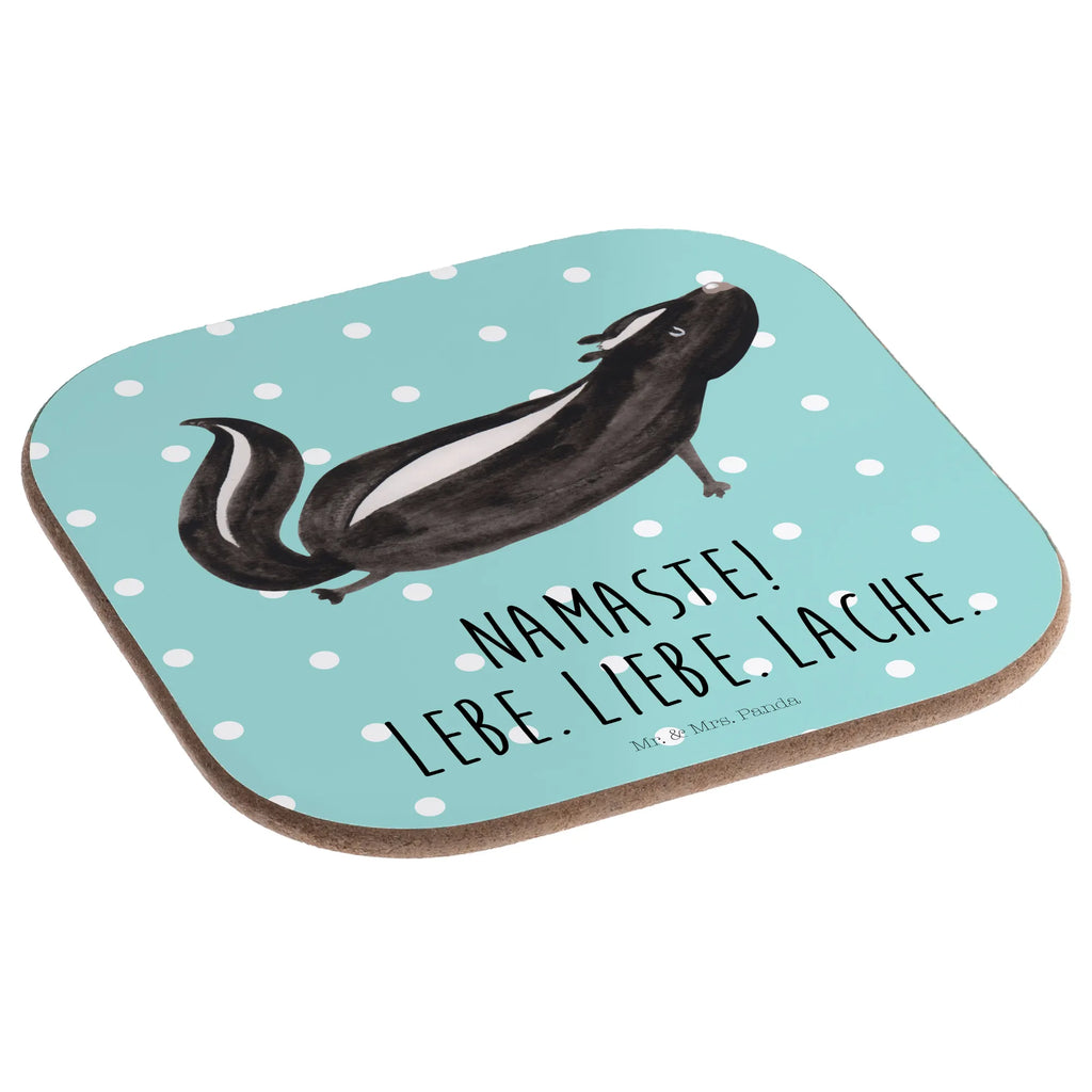 Podkładka skunks Joga Untersetzer für Gläser, Untersetzer Gläser, Korkuntersetzer, Bierdeckel, Untersetzer aus Holz, Glasuntersetzer, Tassen Untersetzer, Getränkeuntersetzer, Holzuntersetzer, Untersetzer Design, Untersetzer, Untersetzer Holz, Stinktier, Skunk, Yoga, Stinker, Stinki, Liebe, Raubtier, Wildtier, Lache, Namaste, Lebe