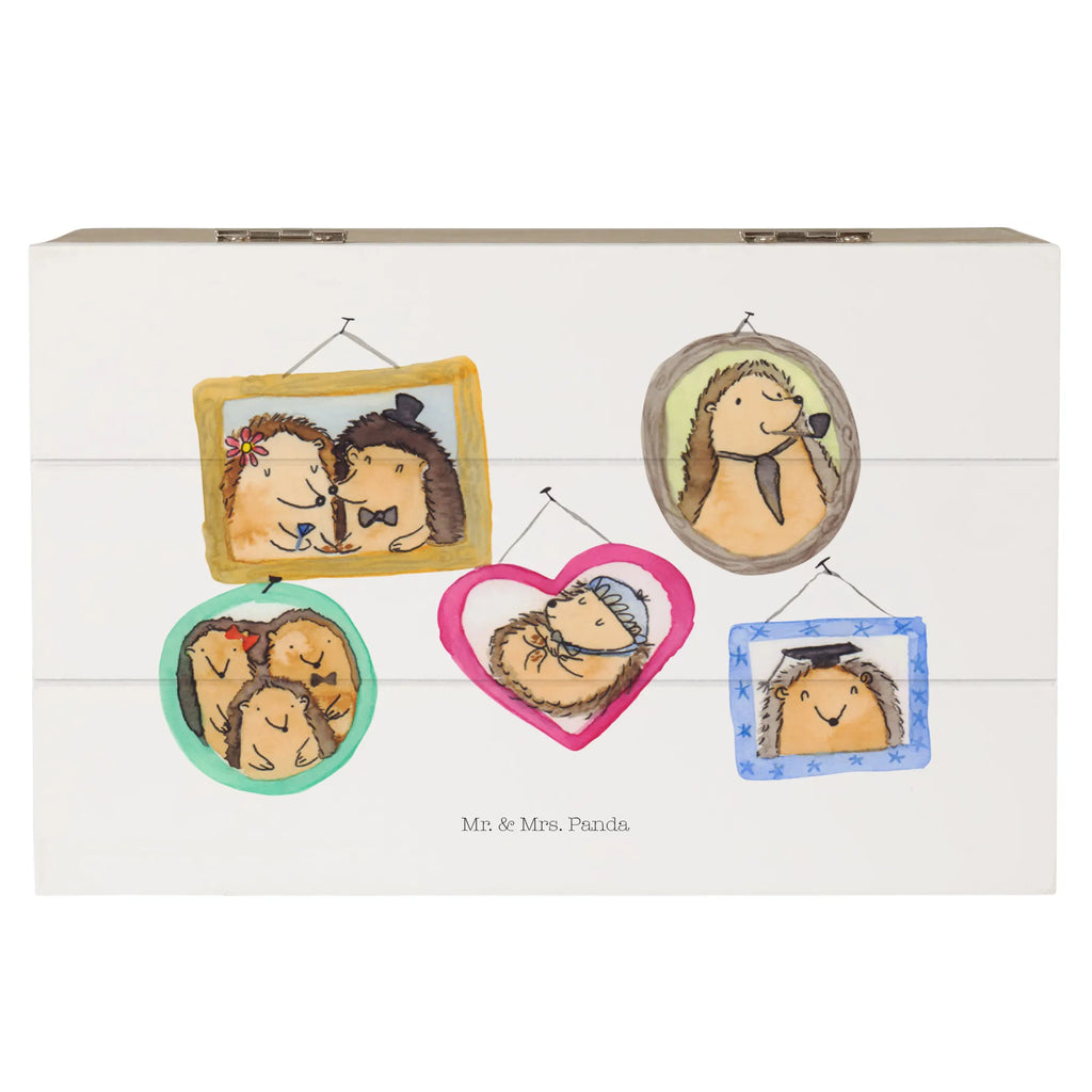 Holzkiste Igel Familie XXL, Kiste, Erinnerungsbox, Schatulle, Holzkiste, Geschenkbox, Schatzkiste, Dekokiste, Aufbewahrungsbox, Truhe, Geschenkdose, Erinnerungskiste, Familie, Vatertag, Muttertag, Bruder, Schwester, Mama, Papa, Oma, Opa, Zusammenhalt, Bilder, Liebe, Igel, Glück