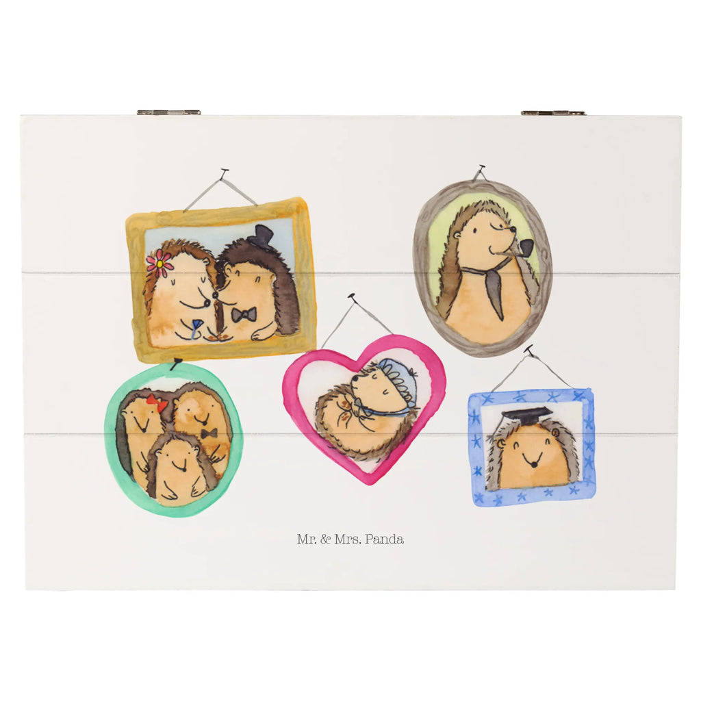 Holzkiste Igel Familie XXL, Kiste, Erinnerungsbox, Schatulle, Holzkiste, Geschenkbox, Schatzkiste, Dekokiste, Aufbewahrungsbox, Truhe, Geschenkdose, Erinnerungskiste, Familie, Vatertag, Muttertag, Bruder, Schwester, Mama, Papa, Oma, Opa, Zusammenhalt, Bilder, Liebe, Igel, Glück