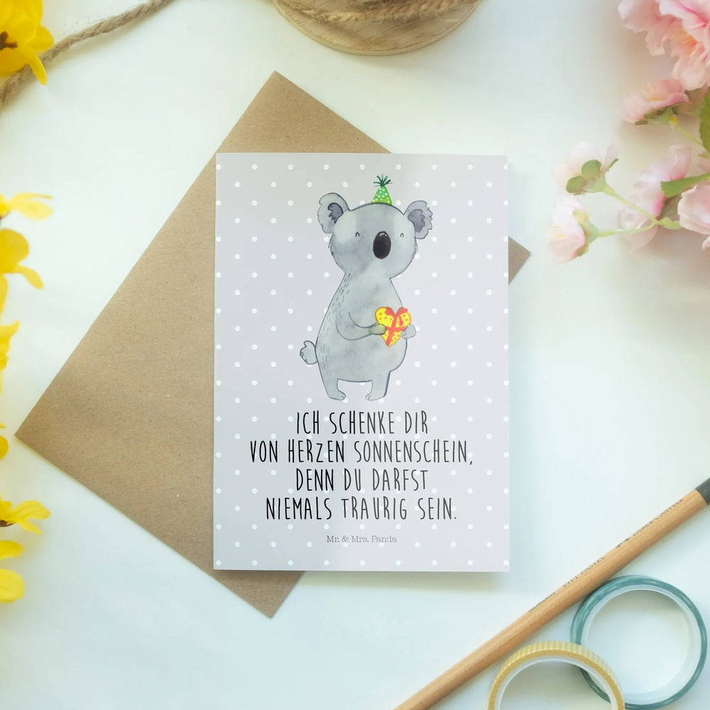Greetings card Koala bear Gift Geburtstagskarte, Hochzeitskarte, Einladungskarte, Ansichtskarten, Glückwunschkarte, Klappkarte, Karte, Grußkarte, Koala, Koalabär, Geschenk, Party, Geburtstag