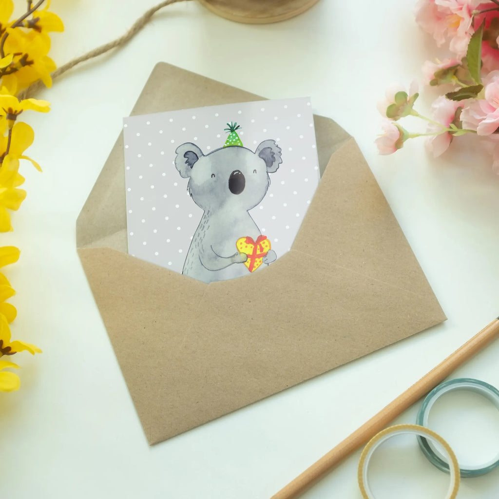 Greetings card Koala bear Gift Geburtstagskarte, Hochzeitskarte, Einladungskarte, Ansichtskarten, Glückwunschkarte, Klappkarte, Karte, Grußkarte, Koala, Koalabär, Geschenk, Party, Geburtstag