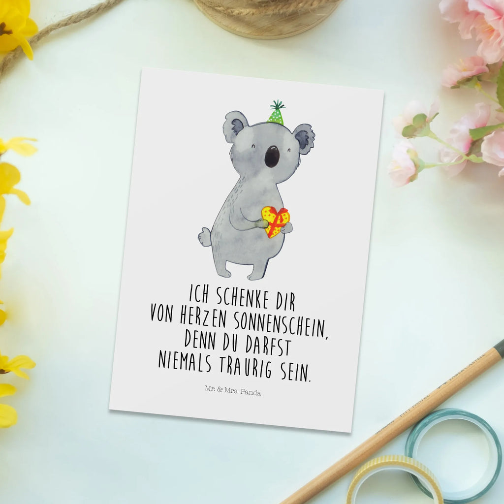 Postkarte Koala Geschenk Karte, Geschenkkarte, Grußkarte, Einladungskarte, Einladung, Geburtstagskarte, Dankeskarte, Einladung Geburtstag, Ansichtskarten, Einladungskarten Geburtstag, Ansichtskarte, Postkarte, Koala, Koalabär, Party, Geschenk, Geburtstag