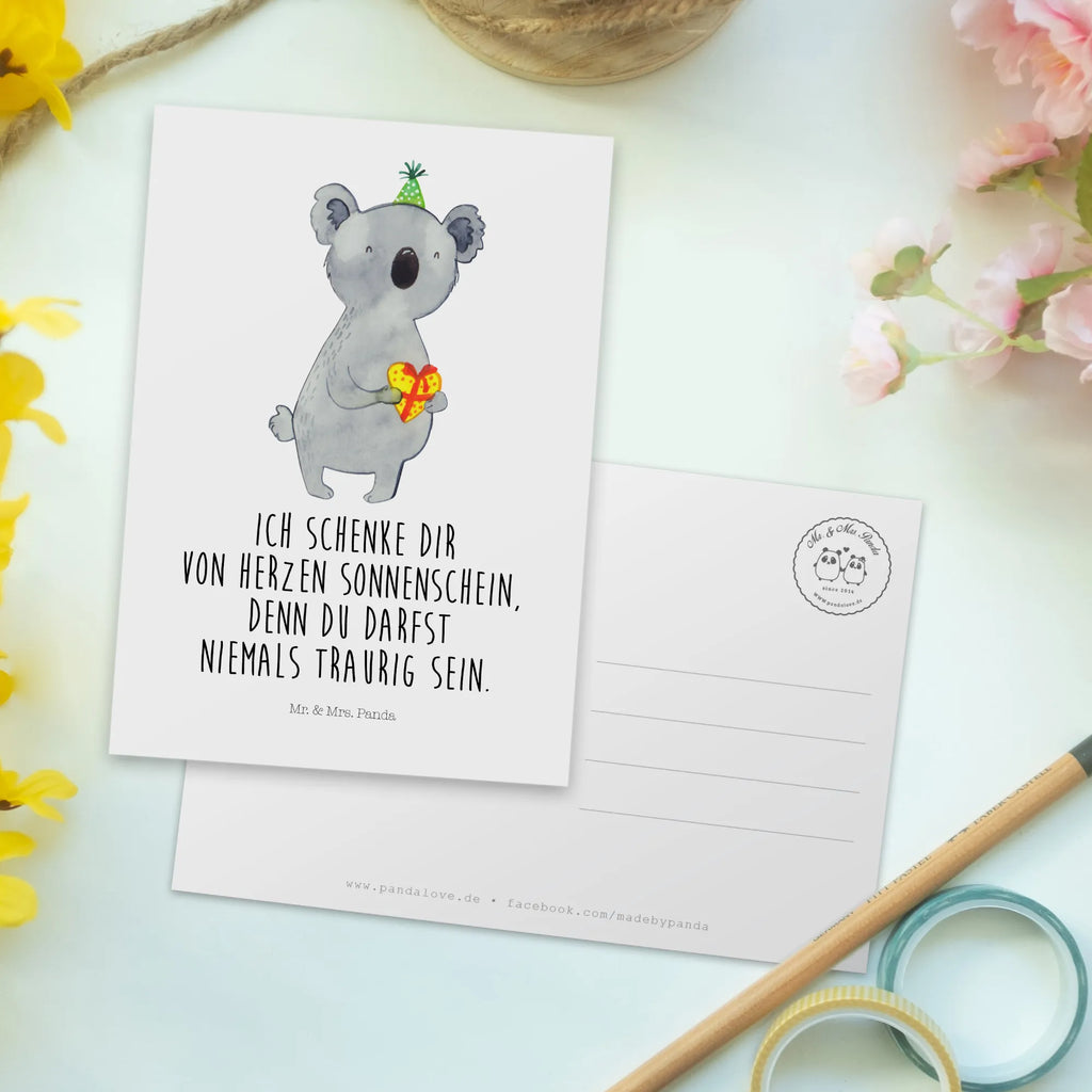 Postkarte Koala Geschenk Karte, Geschenkkarte, Grußkarte, Einladungskarte, Einladung, Geburtstagskarte, Dankeskarte, Einladung Geburtstag, Ansichtskarten, Einladungskarten Geburtstag, Ansichtskarte, Postkarte, Koala, Koalabär, Party, Geschenk, Geburtstag