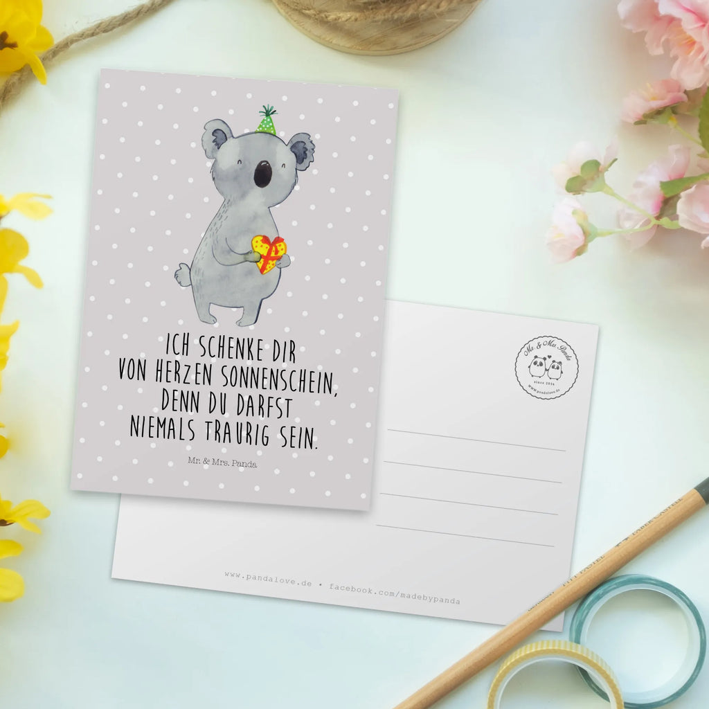 Postkarte Koala Geschenk Karte, Geschenkkarte, Grußkarte, Einladungskarte, Einladung, Geburtstagskarte, Dankeskarte, Einladung Geburtstag, Ansichtskarten, Einladungskarten Geburtstag, Ansichtskarte, Postkarte, Koala, Koalabär, Party, Geschenk, Geburtstag