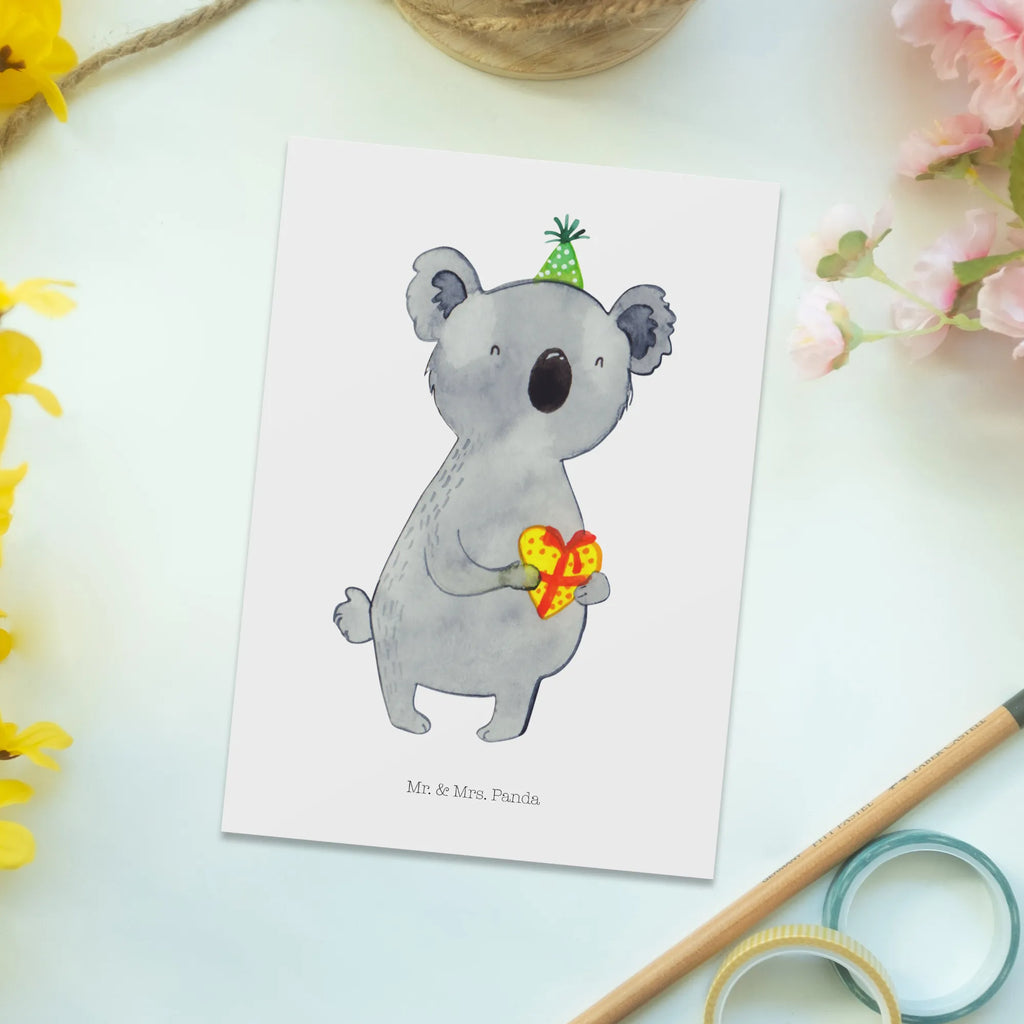 Postkarte Koala Geschenk Karte, Geschenkkarte, Grußkarte, Einladungskarte, Einladung, Geburtstagskarte, Dankeskarte, Einladung Geburtstag, Ansichtskarten, Einladungskarten Geburtstag, Ansichtskarte, Postkarte, Koala, Koalabär, Party, Geschenk, Geburtstag