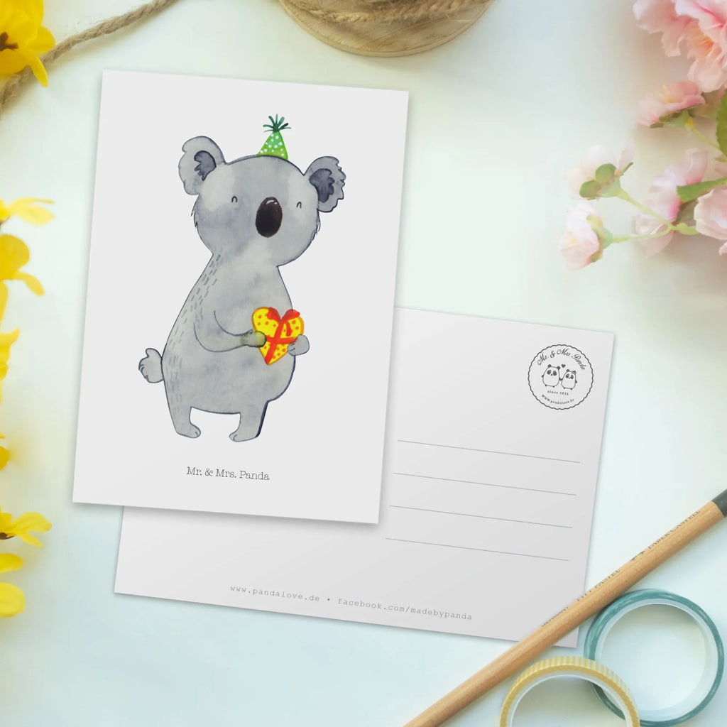 Postkarte Koala Geschenk Karte, Geschenkkarte, Grußkarte, Einladungskarte, Einladung, Geburtstagskarte, Dankeskarte, Einladung Geburtstag, Ansichtskarten, Einladungskarten Geburtstag, Ansichtskarte, Postkarte, Koala, Koalabär, Party, Geschenk, Geburtstag