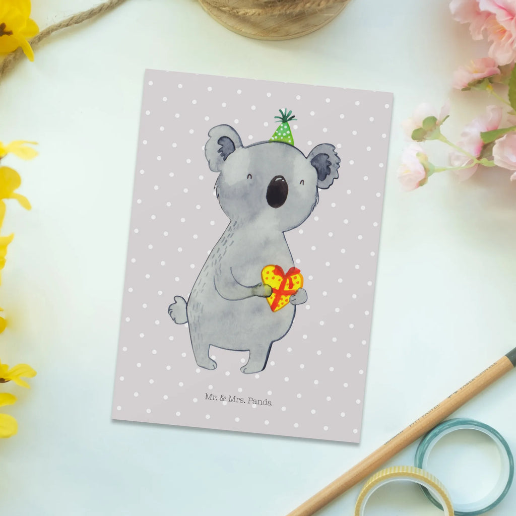 Postkarte Koala Geschenk Karte, Geschenkkarte, Grußkarte, Einladungskarte, Einladung, Geburtstagskarte, Dankeskarte, Einladung Geburtstag, Ansichtskarten, Einladungskarten Geburtstag, Ansichtskarte, Postkarte, Koala, Koalabär, Party, Geschenk, Geburtstag