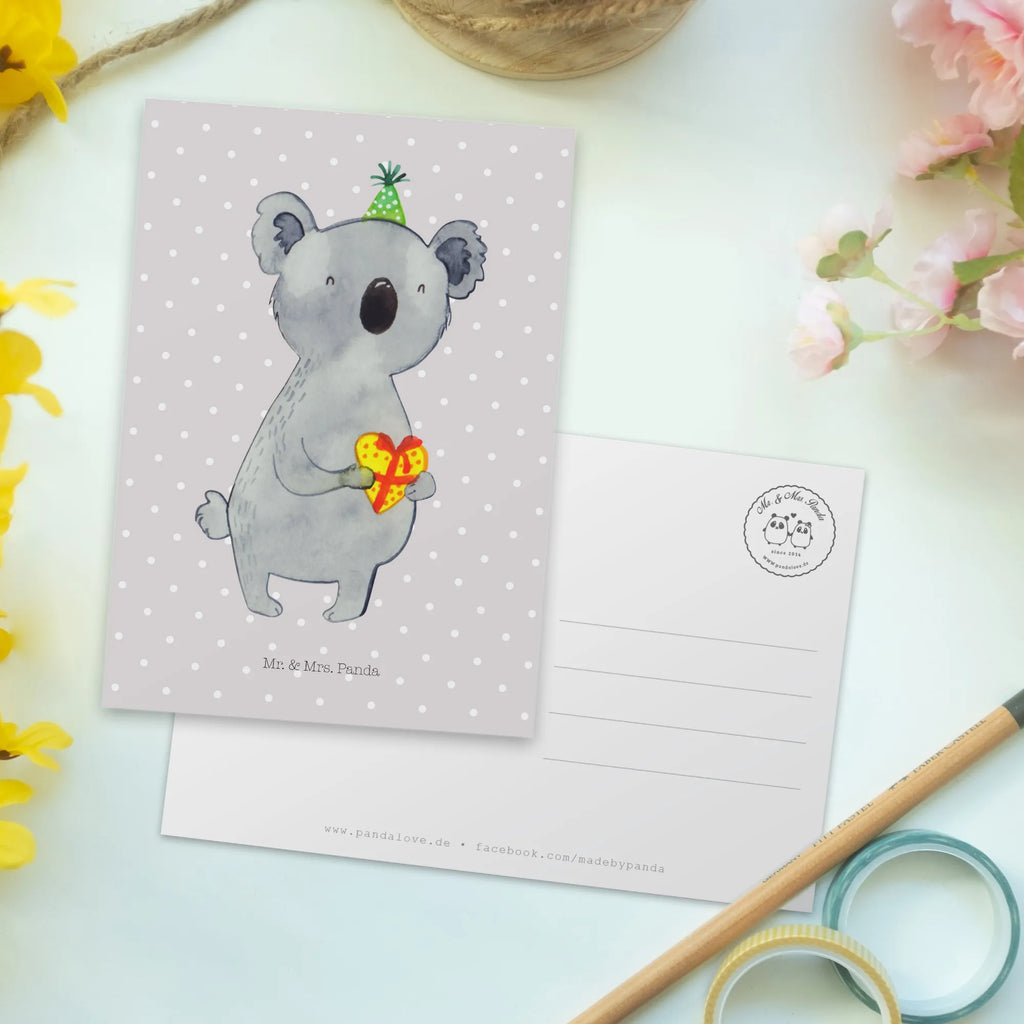 Postkarte Koala Geschenk Karte, Geschenkkarte, Grußkarte, Einladungskarte, Einladung, Geburtstagskarte, Dankeskarte, Einladung Geburtstag, Ansichtskarten, Einladungskarten Geburtstag, Ansichtskarte, Postkarte, Koala, Koalabär, Party, Geschenk, Geburtstag