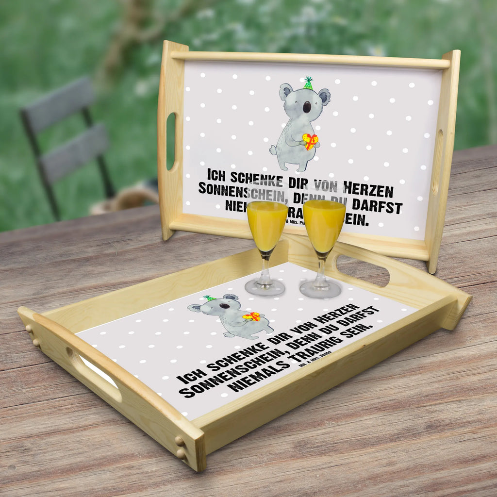 Serviertablett Koala Geschenk Tablett, Dekotablett, Küchentablett, Serviertablett, Frühstückstablett, Holztablett, Koala, Koalabär, Geburtstag, Party, Geschenk