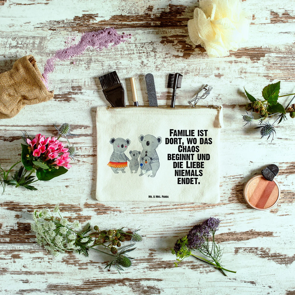 torebka na makijaż Rodzina koali Schminktasche, Schminkbeutel, beauty case, Kosmetikbeutel, kosmetiktäschchen, aufbewahrungstasche, Schminktäschchen, Kulturbeutel, beauty tasche, pencil case, Waschbeutel, Stiftemäppchen, Federmappe, pinsel tasche, Waschtasche, Etui, Mäppchen, utensilientasche, toiletry bag, Schlampermäppchen, aufbewahrungsbeutel, Kosmetiktasche, Kulturtasche, Bruder, Papa, Opa, Schwester, Oma, Familie, Vatertag, Mama, Muttertag, Koalas, Geschwister, Familienleben, Kinder, Family, Koala