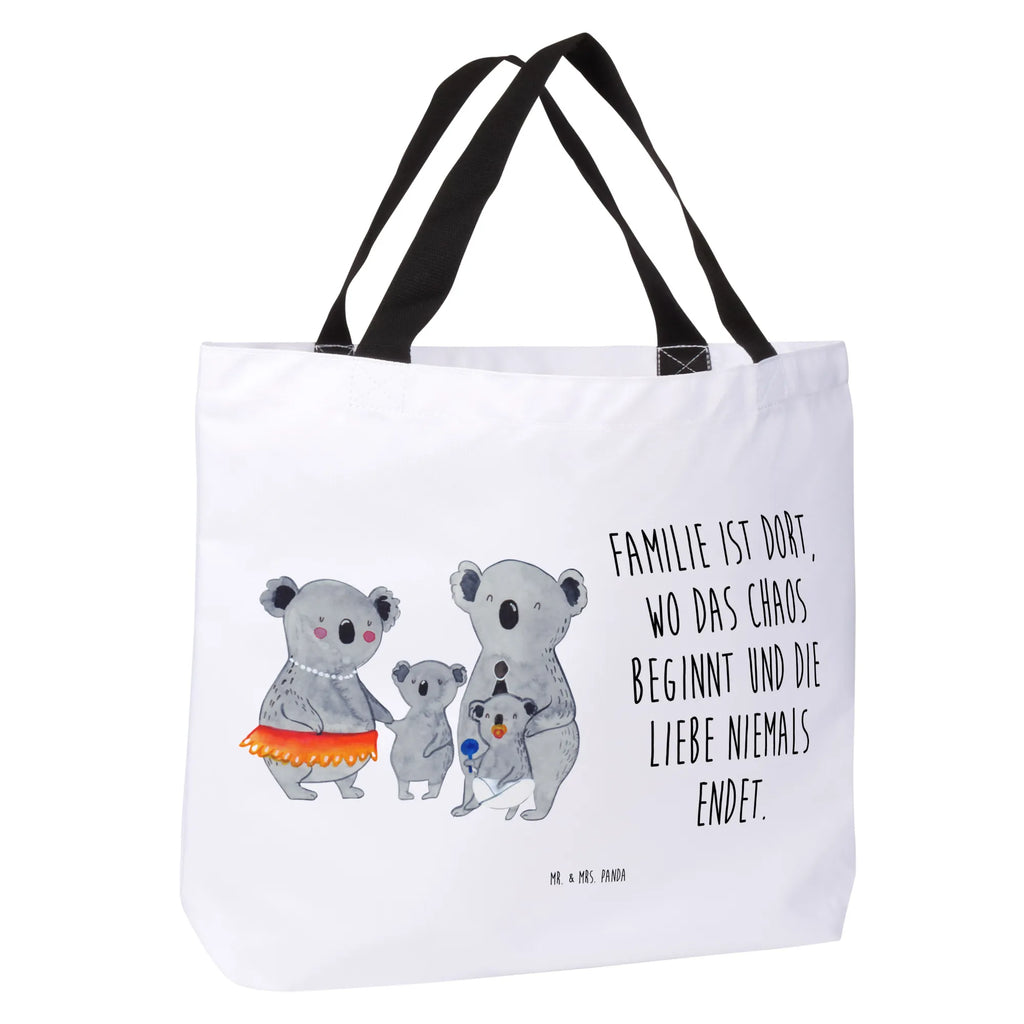 Shopper Koala Family XXL Tasche, Tüte, Strandtasche, Einkaufsbeutel, Ausflug, Beutel, Stofftasche, Schultasche, Einkaufstasche, Tragebeutel, XL, Freizeittasche, Schulbeutel, Shopper, Schultertasche, Alltagstasche, Papa, Mama, Bruder, Schwester, Muttertag, Familie, Vatertag, Opa, Oma, Kinder, Family, Familienleben, Koalas, Koala, Geschwister