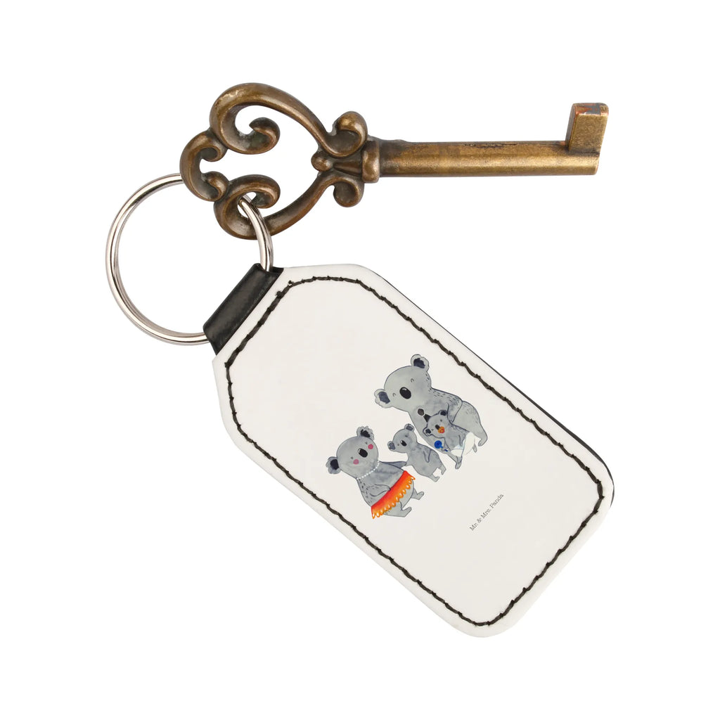 Rectangular key ring Koala Family pendant, lucky charm, bag pendant, keychain, key ring, Family, Father's Day, Mother's Day, brother, sister, Mom, Dad, dad, siblings, family, mom, family life, children, Koala, koalas