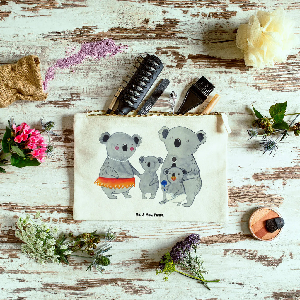 torebka na makijaż Rodzina koali Schminktasche, Schminkbeutel, beauty case, Kosmetikbeutel, kosmetiktäschchen, aufbewahrungstasche, Schminktäschchen, Kulturbeutel, beauty tasche, pencil case, Waschbeutel, Stiftemäppchen, Federmappe, pinsel tasche, Waschtasche, Etui, Mäppchen, utensilientasche, toiletry bag, Schlampermäppchen, aufbewahrungsbeutel, Kosmetiktasche, Kulturtasche, Bruder, Papa, Opa, Schwester, Oma, Familie, Vatertag, Mama, Muttertag, Koalas, Geschwister, Familienleben, Kinder, Family, Koala