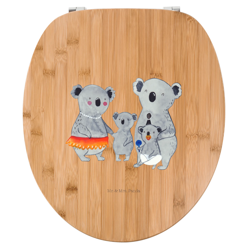 Motiv WC Sitz Koala Familie Klobrille, WC-Sitz, Klodeckel, Toilettendeckel, Toilette, Familie, Vatertag, Muttertag, Bruder, Schwester, Mama, Papa, Oma, Opa, Koala, Geschwister, Koalas, Kinder, Family, Familienleben