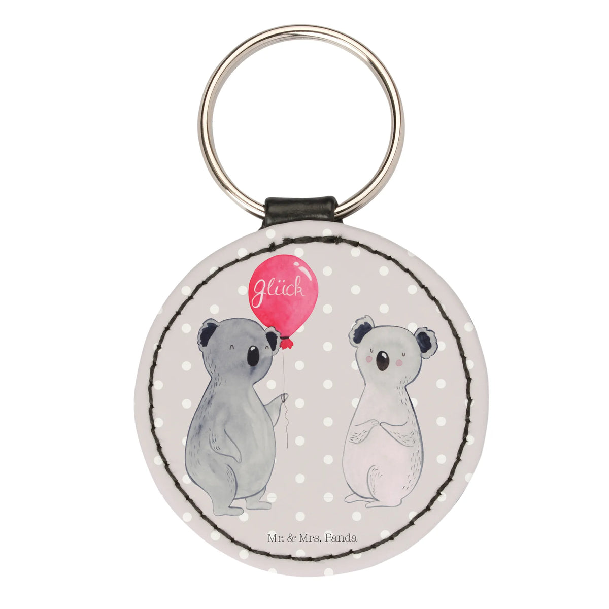 Round key ring Koala bear balloon bag pendant, lucky charm, key ring, keychain, pendant, Koala, party, birthday, koala, present, balloon