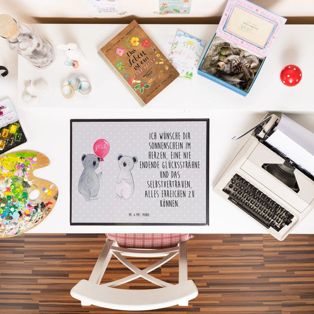 Schreibtischunterlage Koala Luftballon Schreibtisch Unterlagen, Schreibtischauflage, Schreibunterlage, Büroartikel, Schreibtischunterlage Groß, Bürobedarf, Schreibwaren, Koala, Koalabär, Geschenk, Party, Luftballon, Geburtstag