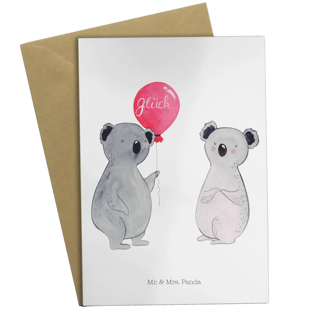 Greetings card Koala bear balloon Glückwunschkarte, Geburtstagskarte, Einladungskarte, Hochzeitskarte, Klappkarte, Karte, Grußkarte, Ansichtskarten, Koala, Koalabär, Luftballon, Party, Geburtstag, Geschenk