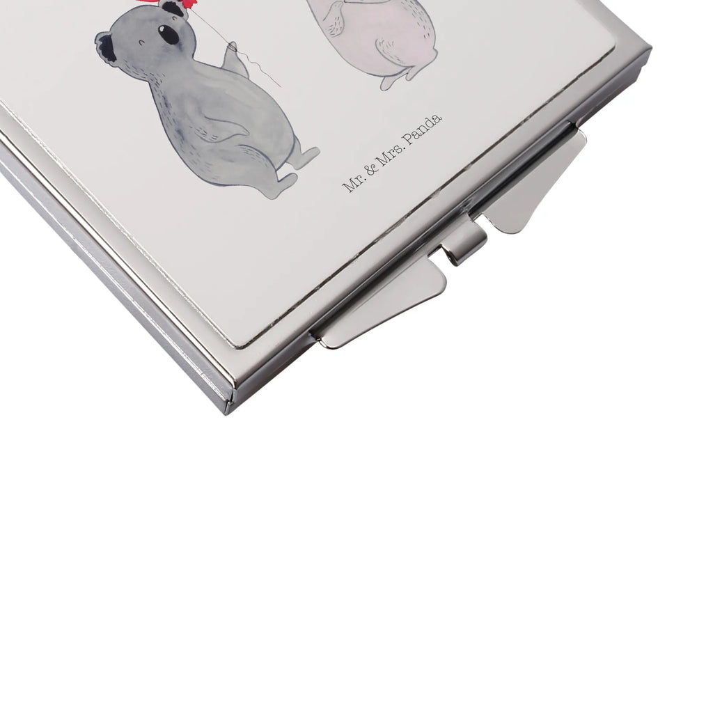 Handbag mirror Koala bear balloon silver, square, make-up mirror, make up, mirror, handbag, Koala, present, party, birthday, koala, balloon