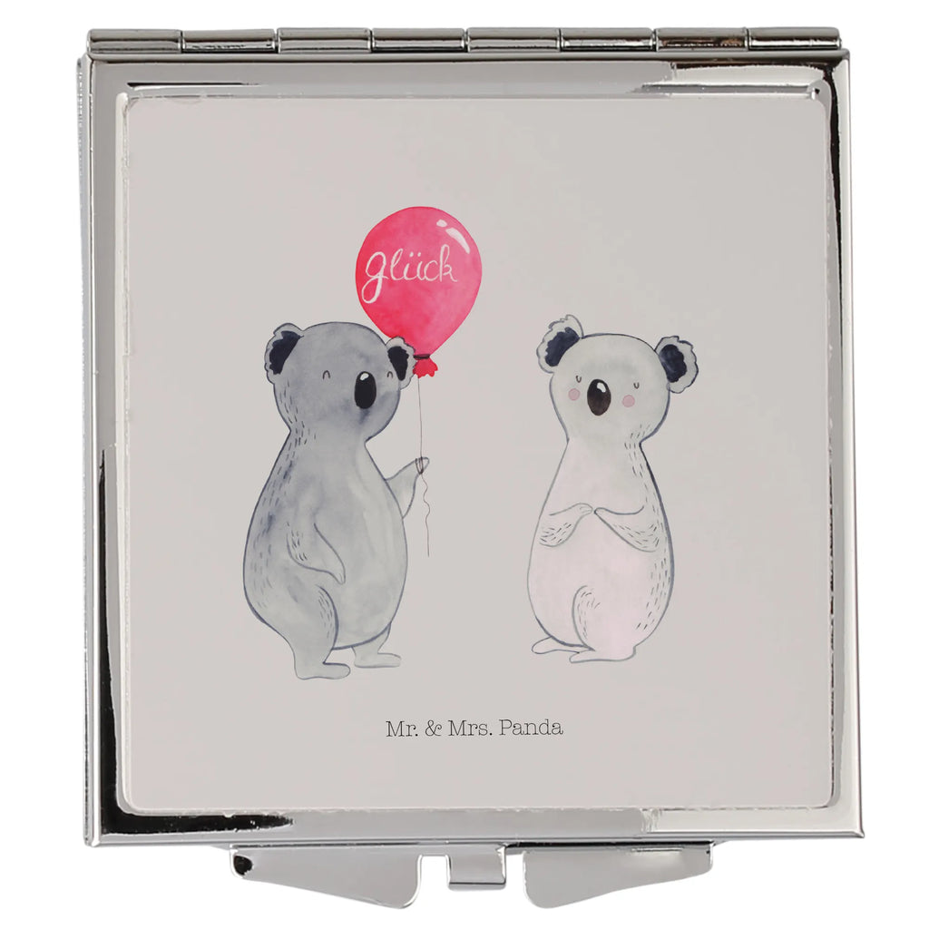 Handbag mirror Koala bear balloon silver, square, make-up mirror, make up, mirror, handbag, Koala, present, party, birthday, koala, balloon