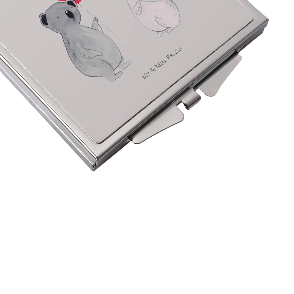 Handbag mirror Koala bear balloon silver, square, make-up mirror, make up, mirror, handbag, Koala, present, party, birthday, koala, balloon