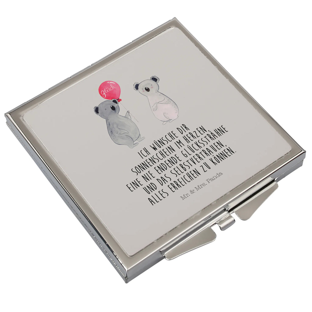Handbag mirror Koala bear balloon silver, square, make-up mirror, make up, mirror, handbag, Koala, present, party, birthday, koala, balloon