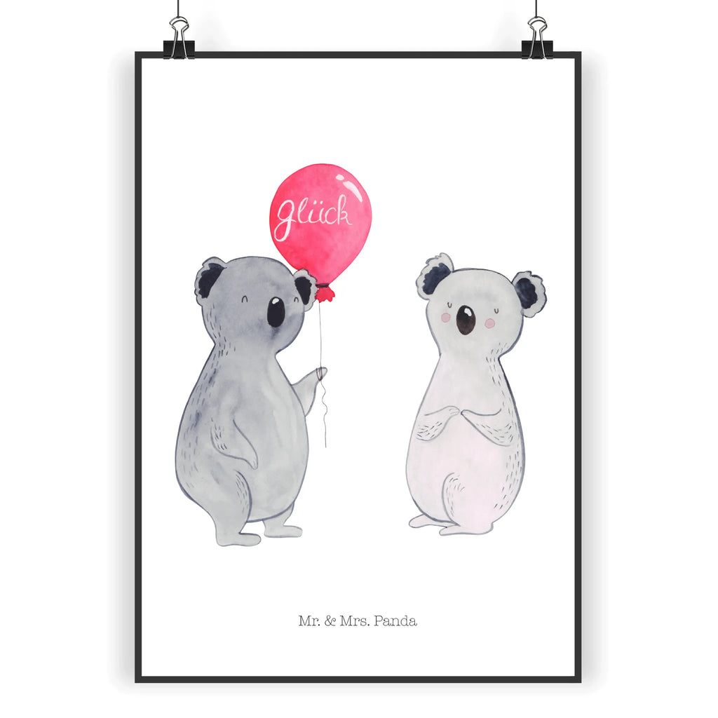 Poster Koala bear balloon Poster, Kunstdruck, Wanddekoration, Designposter, Handgemaltes Poster, Wandposter, Wanddeko Bild, Posterdruck, Mr. & Mrs. Panda Poster, Kinderposter, Wanddeko, Bild, Küchenposter, Raumdekoration, Koala, Koalabär, Geburtstag, Geschenk, Luftballon, Party