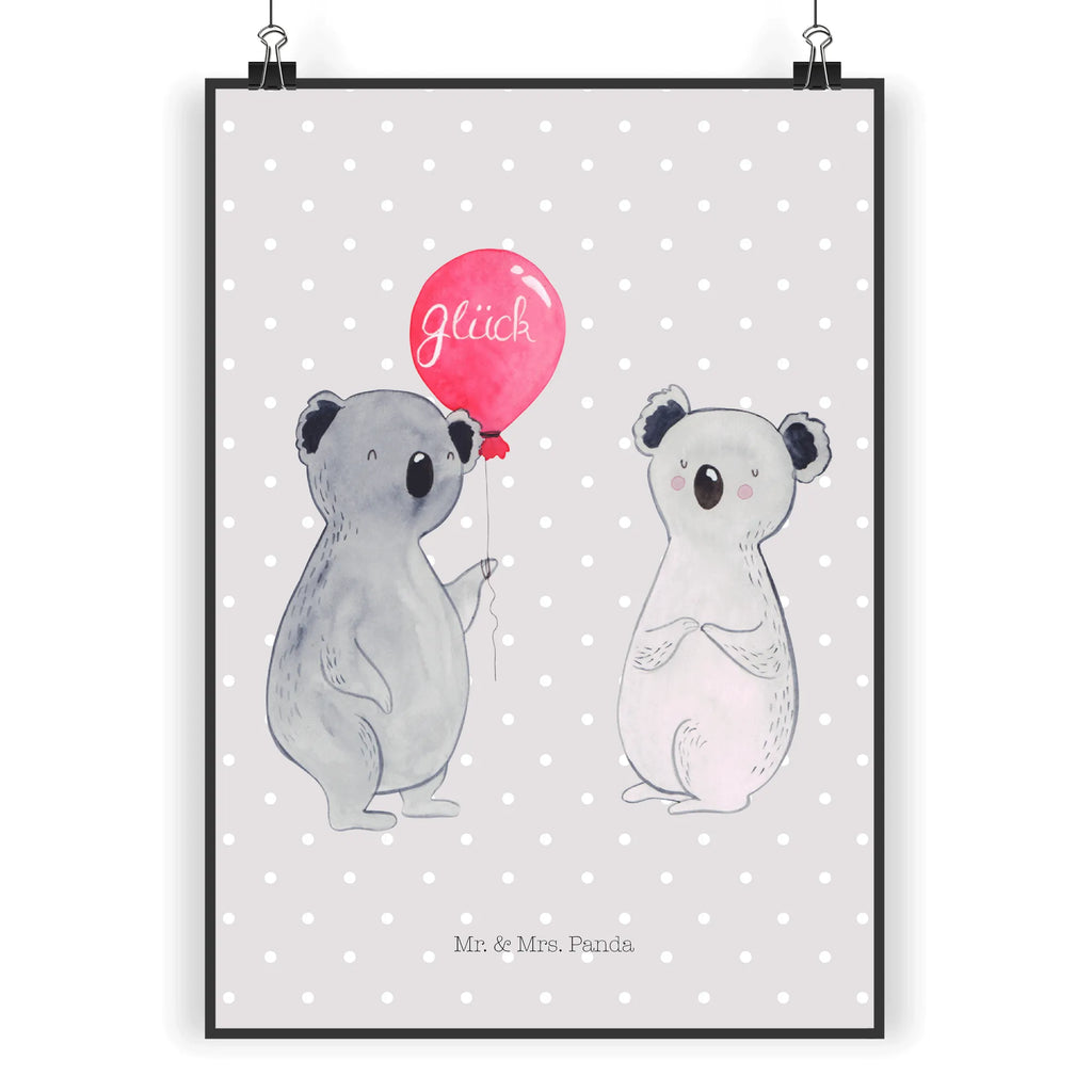 Poster Koala bear balloon Poster, Kunstdruck, Wanddekoration, Designposter, Handgemaltes Poster, Wandposter, Wanddeko Bild, Posterdruck, Mr. & Mrs. Panda Poster, Kinderposter, Wanddeko, Bild, Küchenposter, Raumdekoration, Koala, Koalabär, Geburtstag, Geschenk, Luftballon, Party