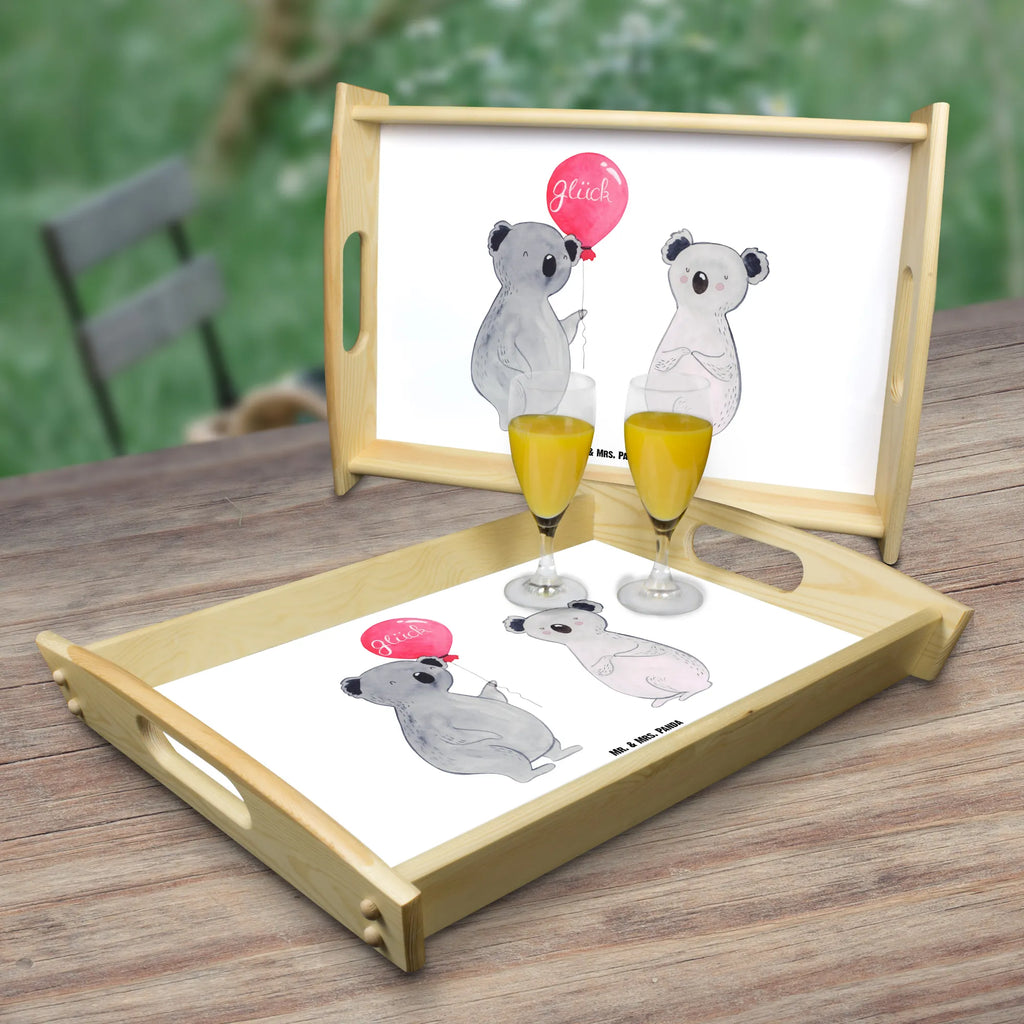 Serviertablett Koala Luftballon Serviertablett, Frühstückstablett, Dekotablett, Küchentablett, Holztablett, Tablett, Koala, Koalabär, Geschenk, Geburtstag, Party, Luftballon