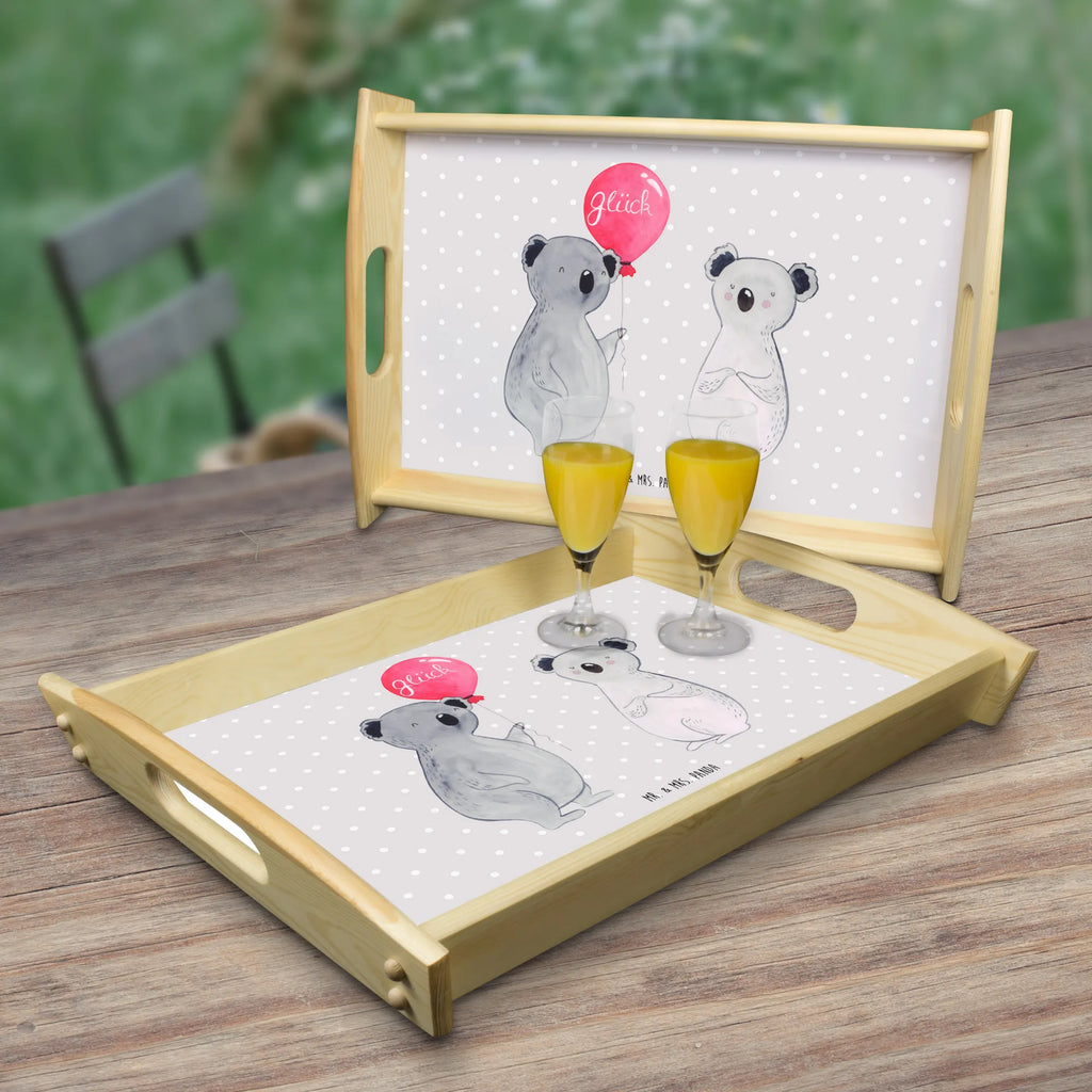 Serviertablett Koala Luftballon Serviertablett, Frühstückstablett, Dekotablett, Küchentablett, Holztablett, Tablett, Koala, Koalabär, Geschenk, Geburtstag, Party, Luftballon