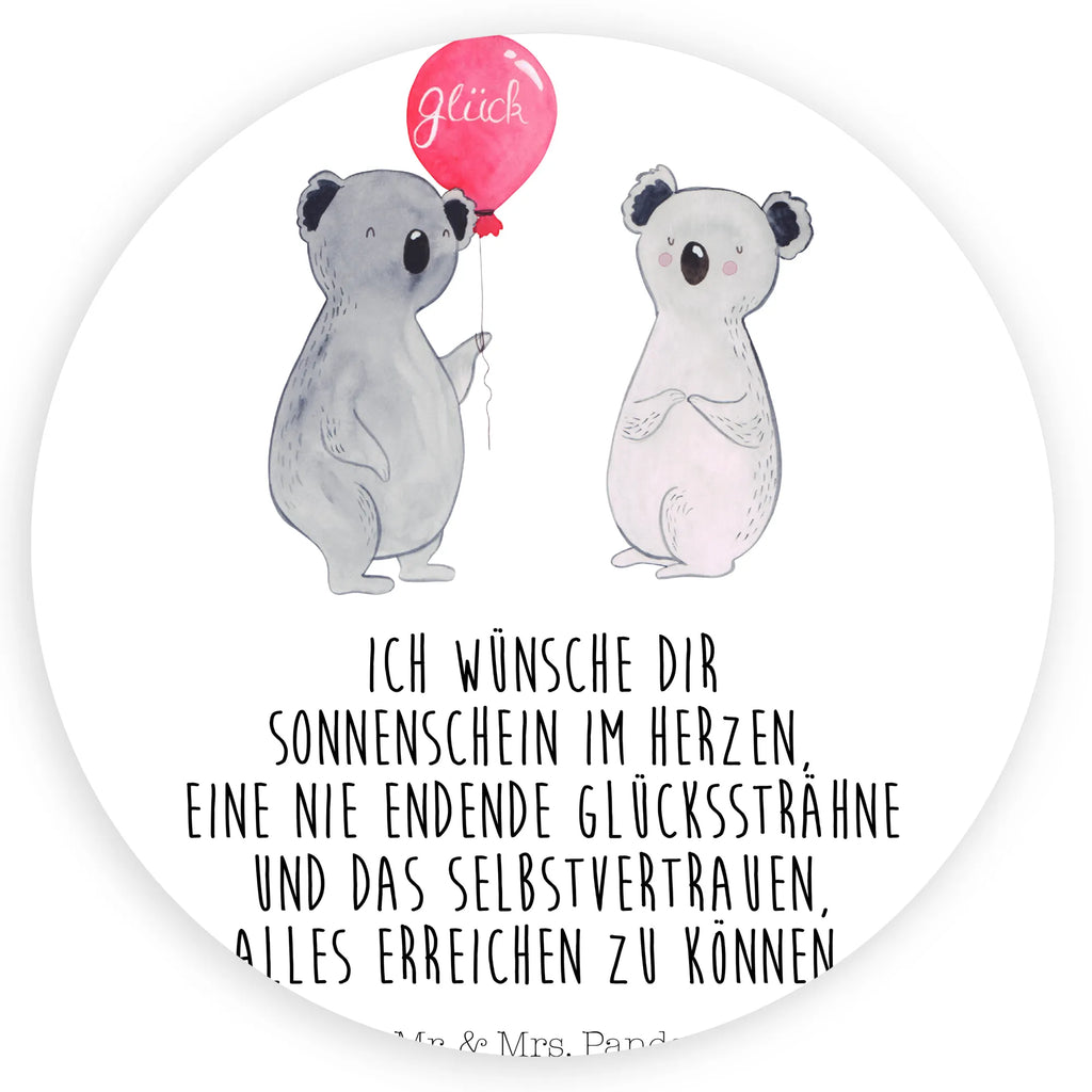 Rund Aufkleber Koala Luftballon Sticker, Aufkleber, Etikett, Koalabär, Koala, Party, Geschenk, Geburtstag, Luftballon