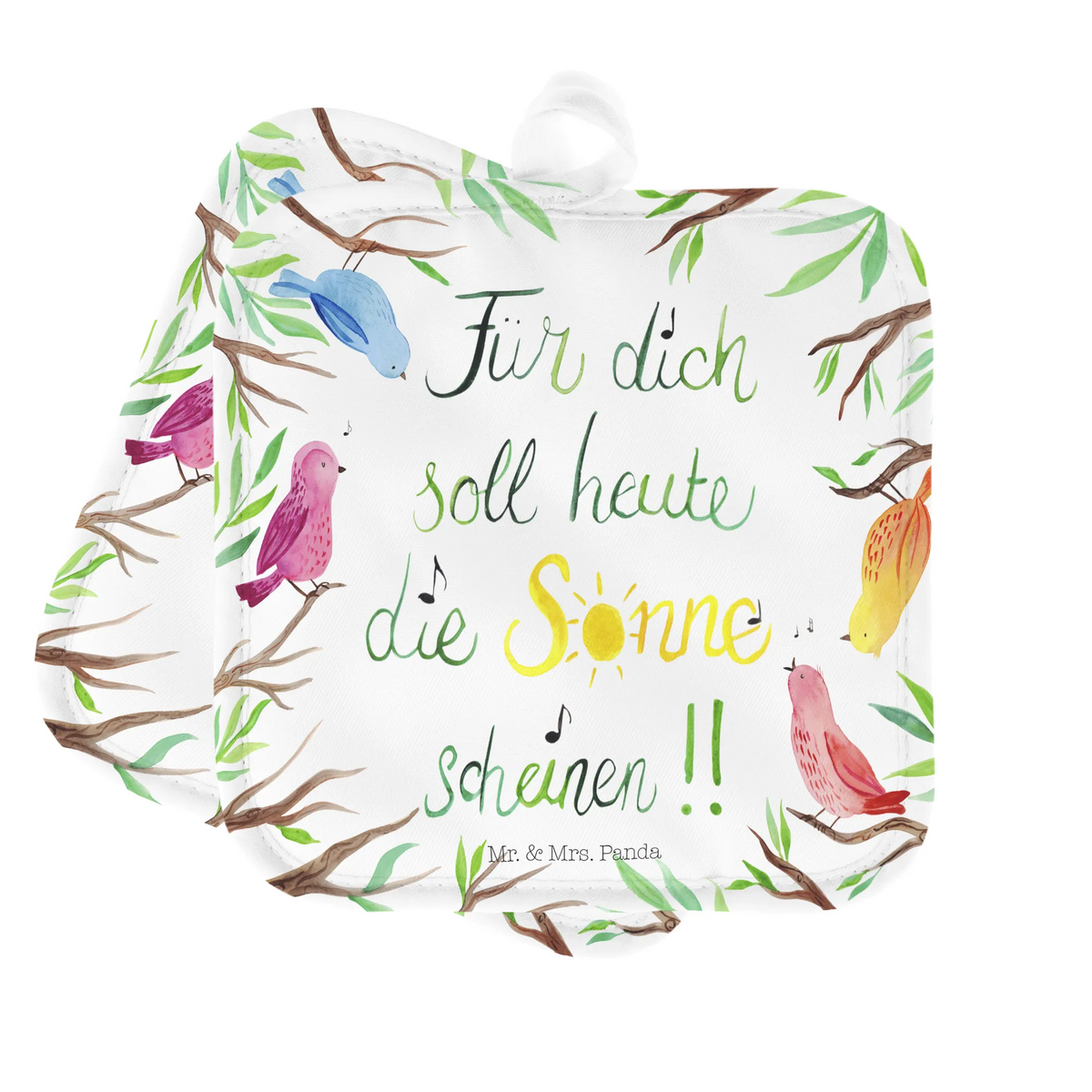 2er Set Topflappen  Vögel Sonne Kochlappen, Topflappen Set, topfhalter, Ofenlappen, Topflappen, Topflappenset, Topflappen 2er Set, Topfuntersetzer, Topflappen im Doppelpack, Doppel Topflappen, 2er Set Topflappen, Zwei Topflappen, Dekoration, Abenteuer, Natur, Outdoor, Blumen Deko, Frühlings Deko, Sommer Deko, positive Botschaft, Naturliebhaber